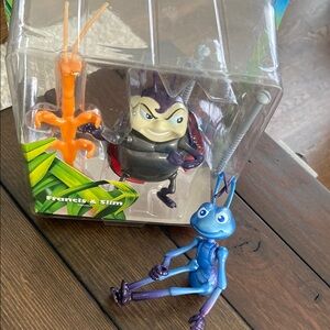 A Bug's Life Francis & Slim Action Figures - Blue and Orange